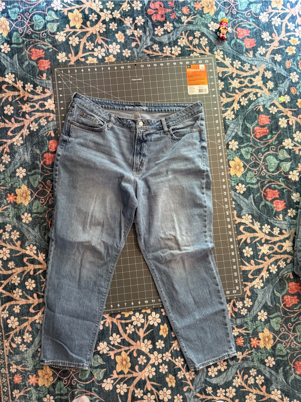 Straight leg jeans